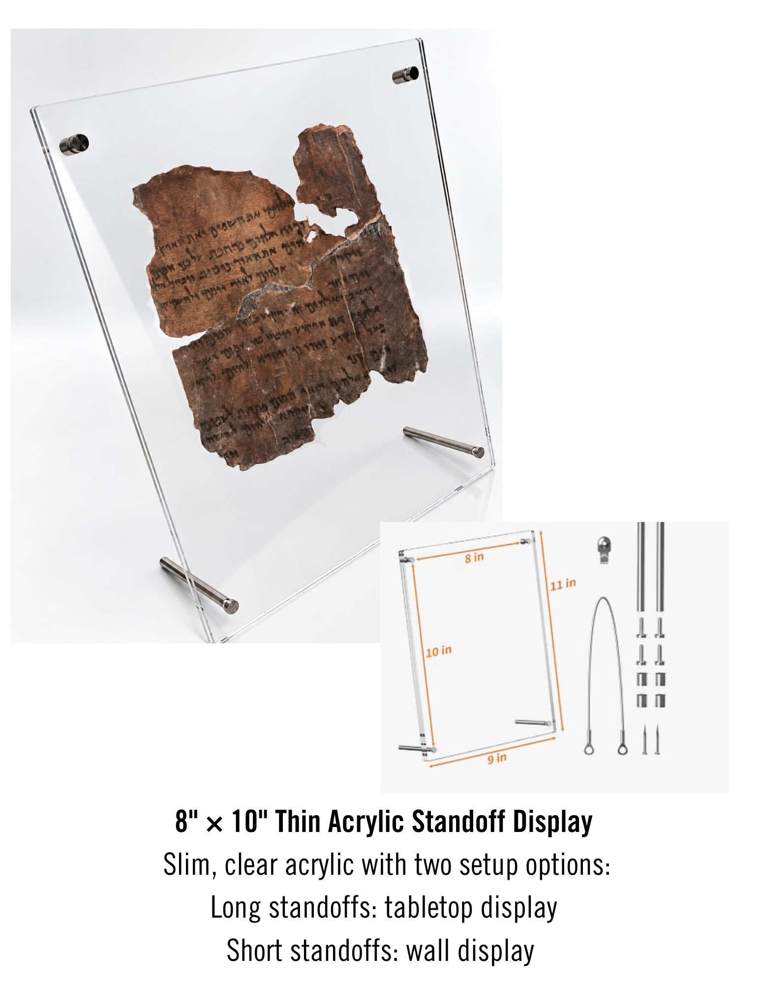 In the Beginning God Created | Genesis 1 Dead Sea Scroll on Authentic Goat Vellum | 4Q7 Manuscript | Master-crafted Replica - Image 8