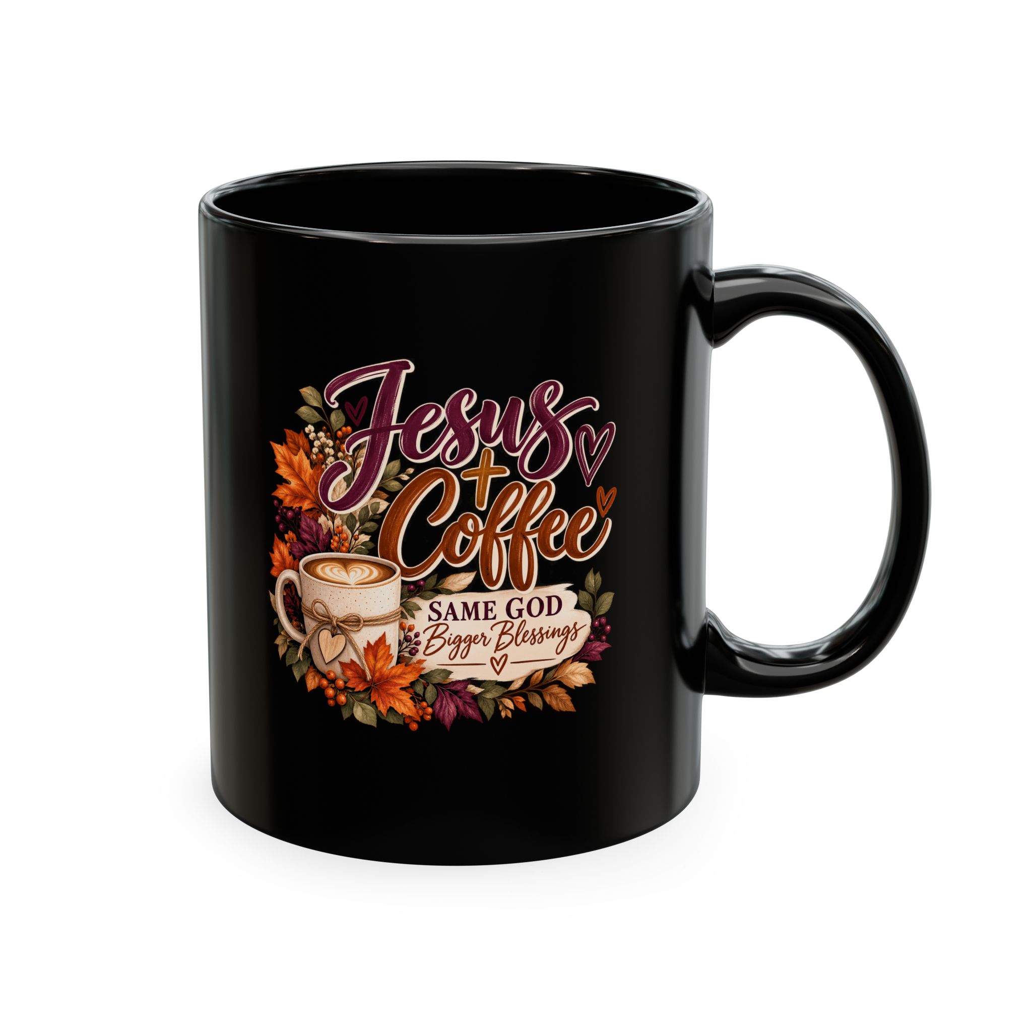 Personalized Jesus + Coffee Traditional Ceramic Mug - Image 12