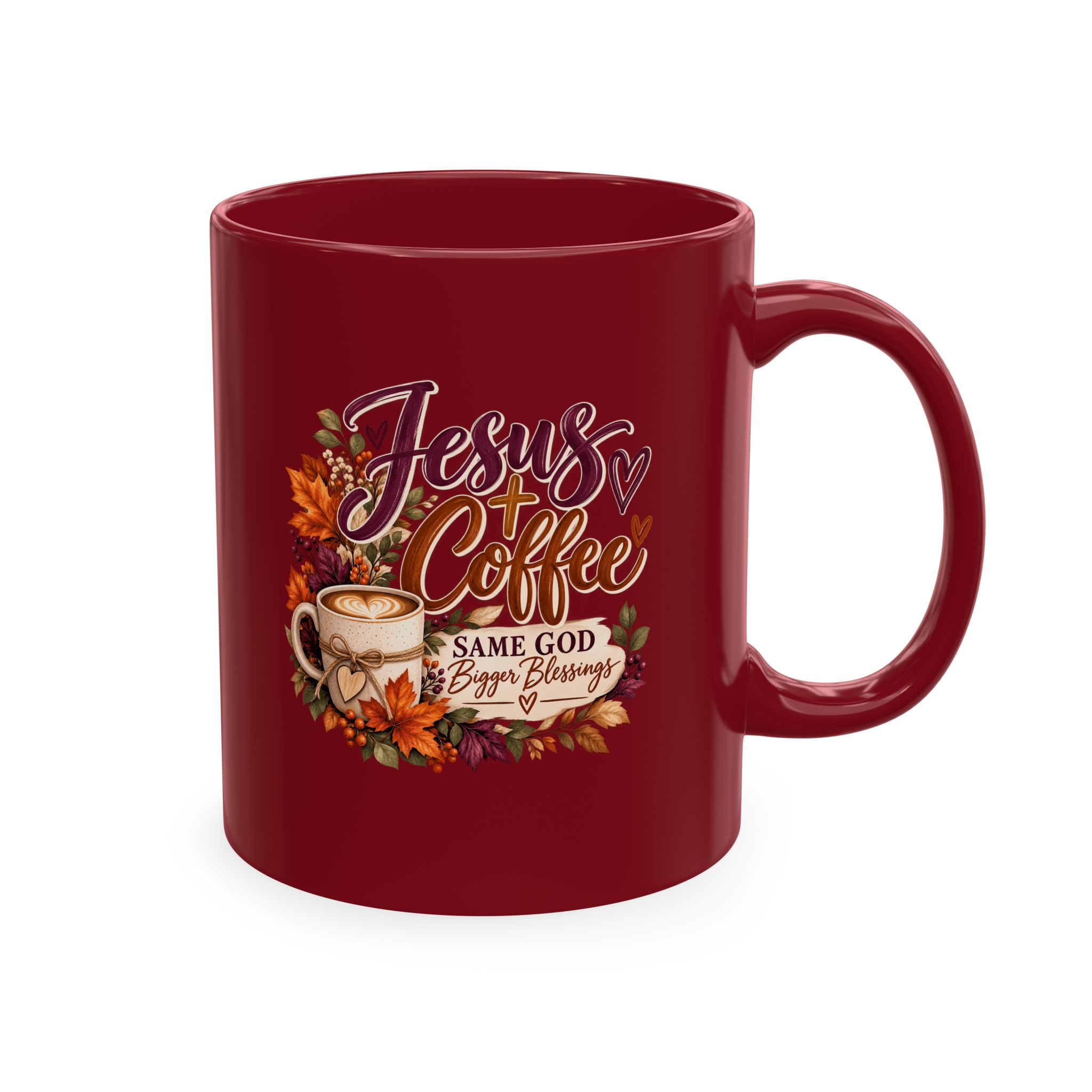 Personalized Jesus + Coffee Traditional Ceramic Mug - Image 8
