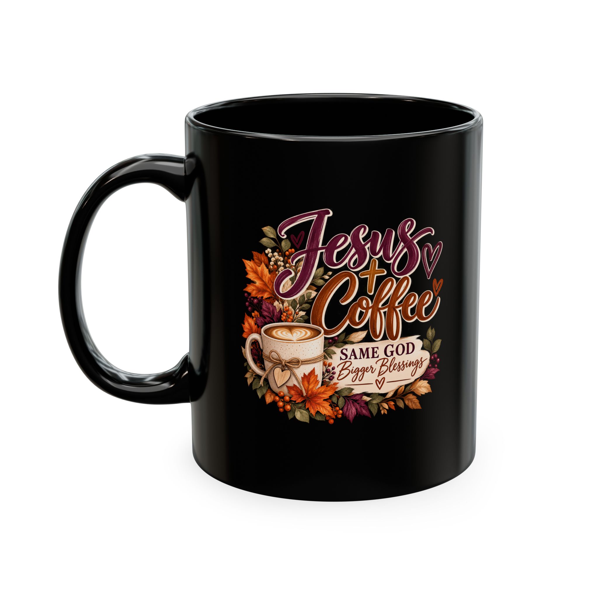 Personalized Jesus + Coffee Traditional Ceramic Mug - Image 10