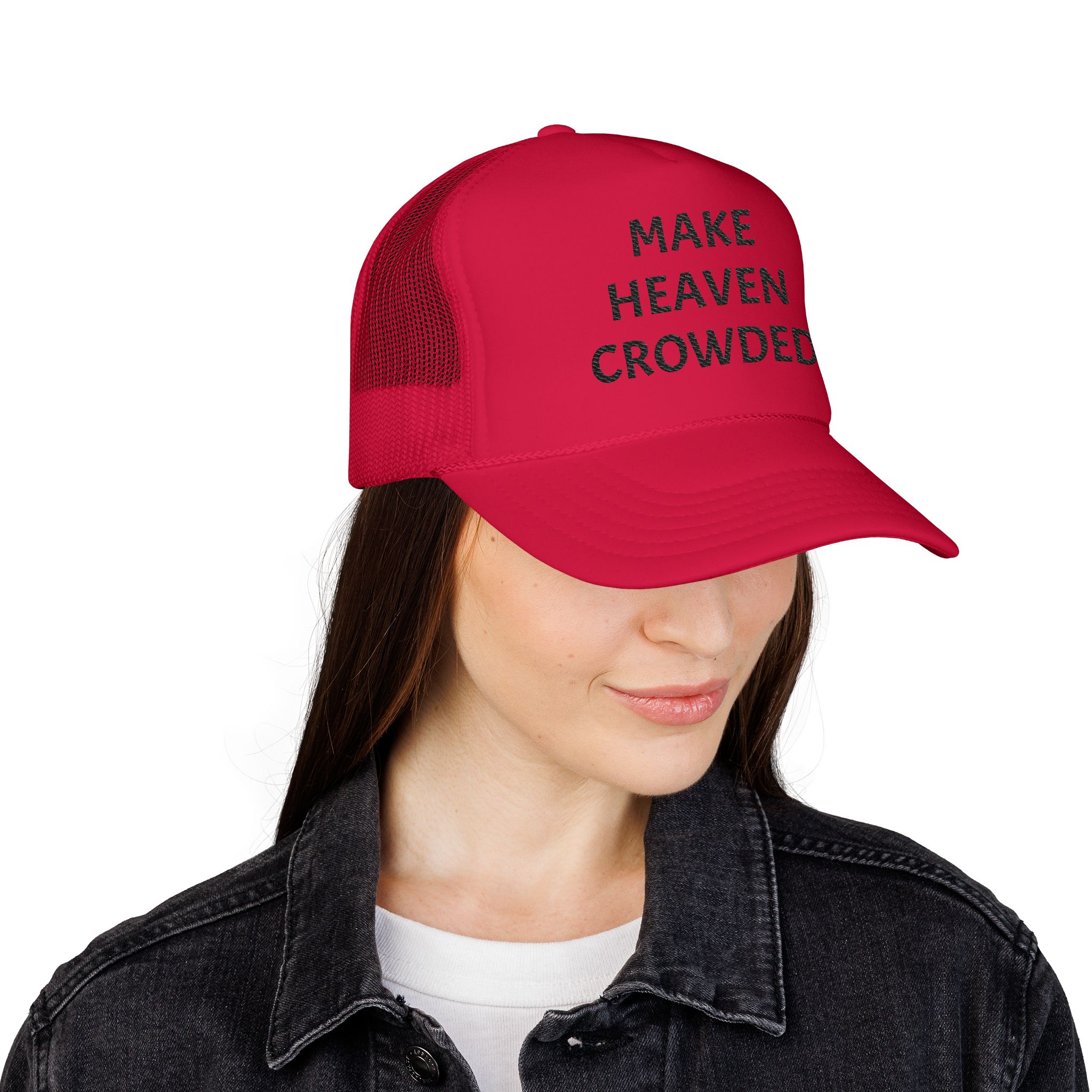 Make Heaven Crowded Foam Trucker Hat - Image 28