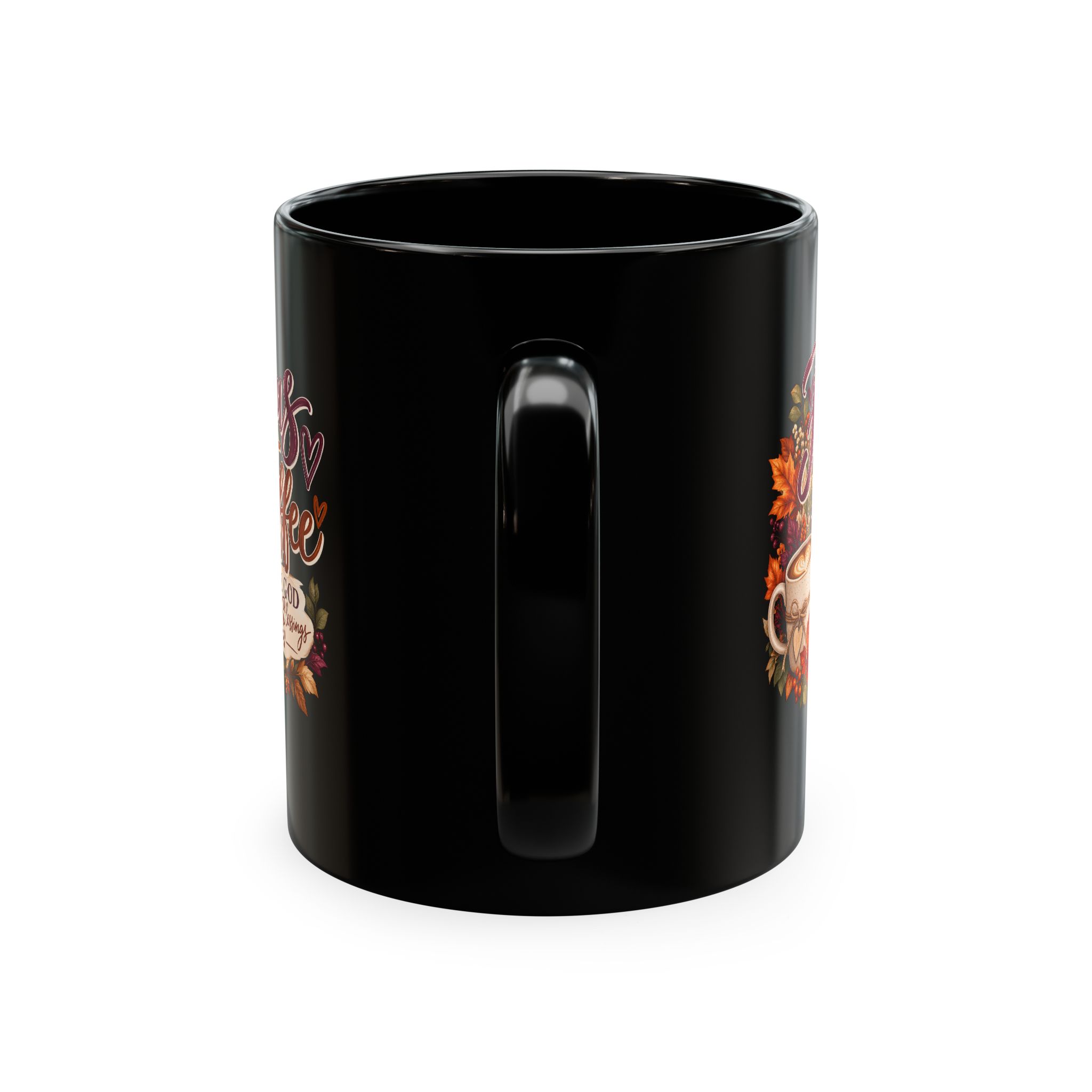 Personalized Jesus + Coffee Traditional Ceramic Mug - Image 11