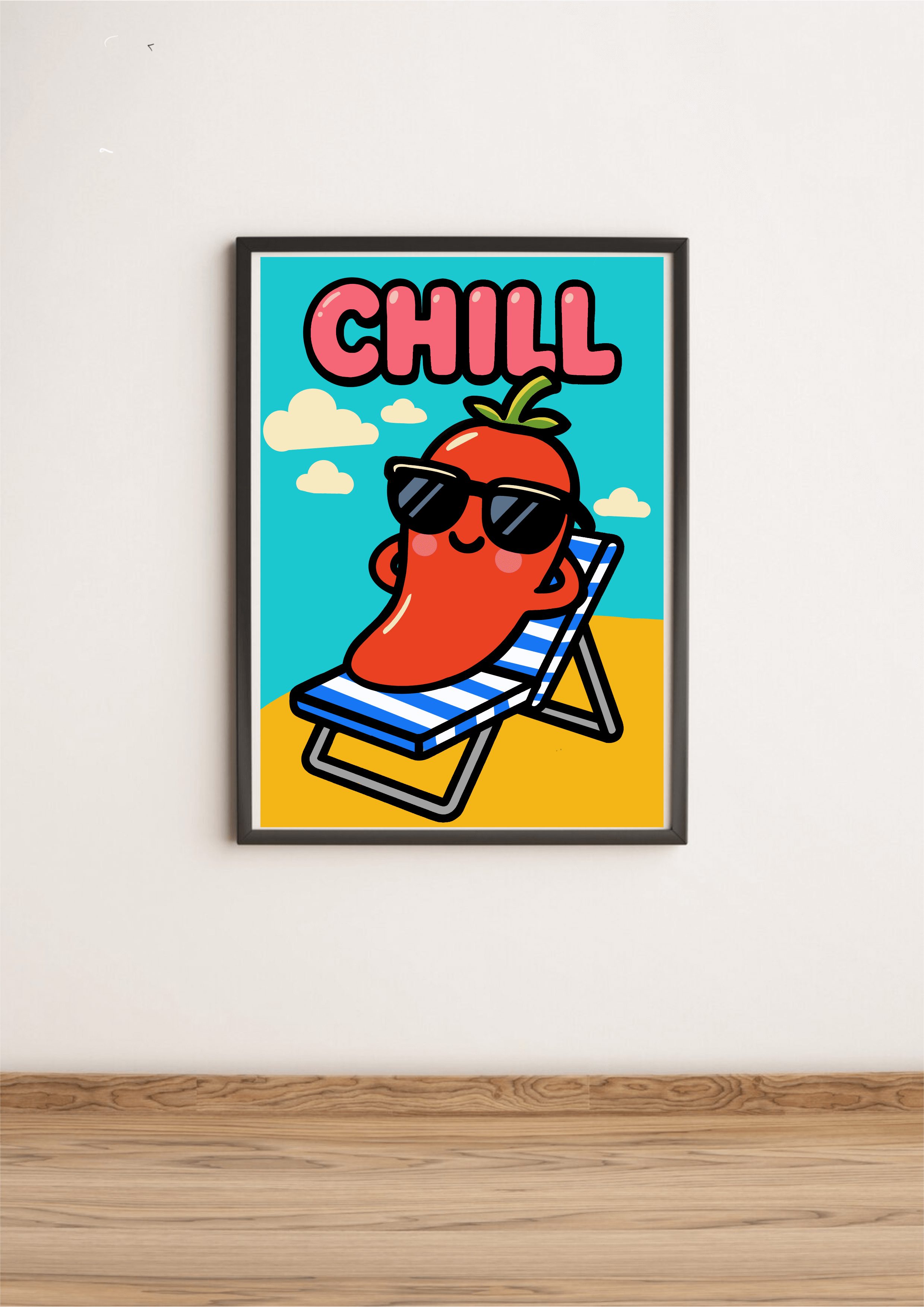 CHILL Cartoon Pepper Print - Image 2
