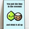 Lime & Coconut Print