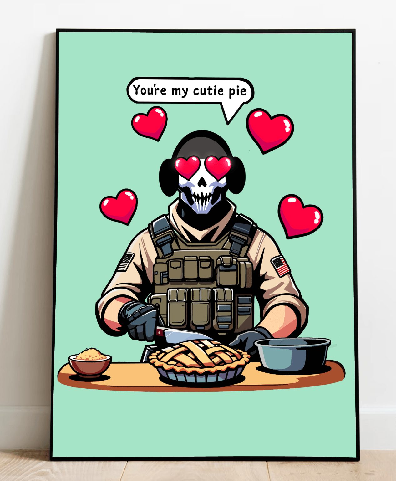 Cutie Pie Soldier Art Print