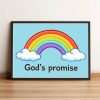 God’s Promise Rainbow Print