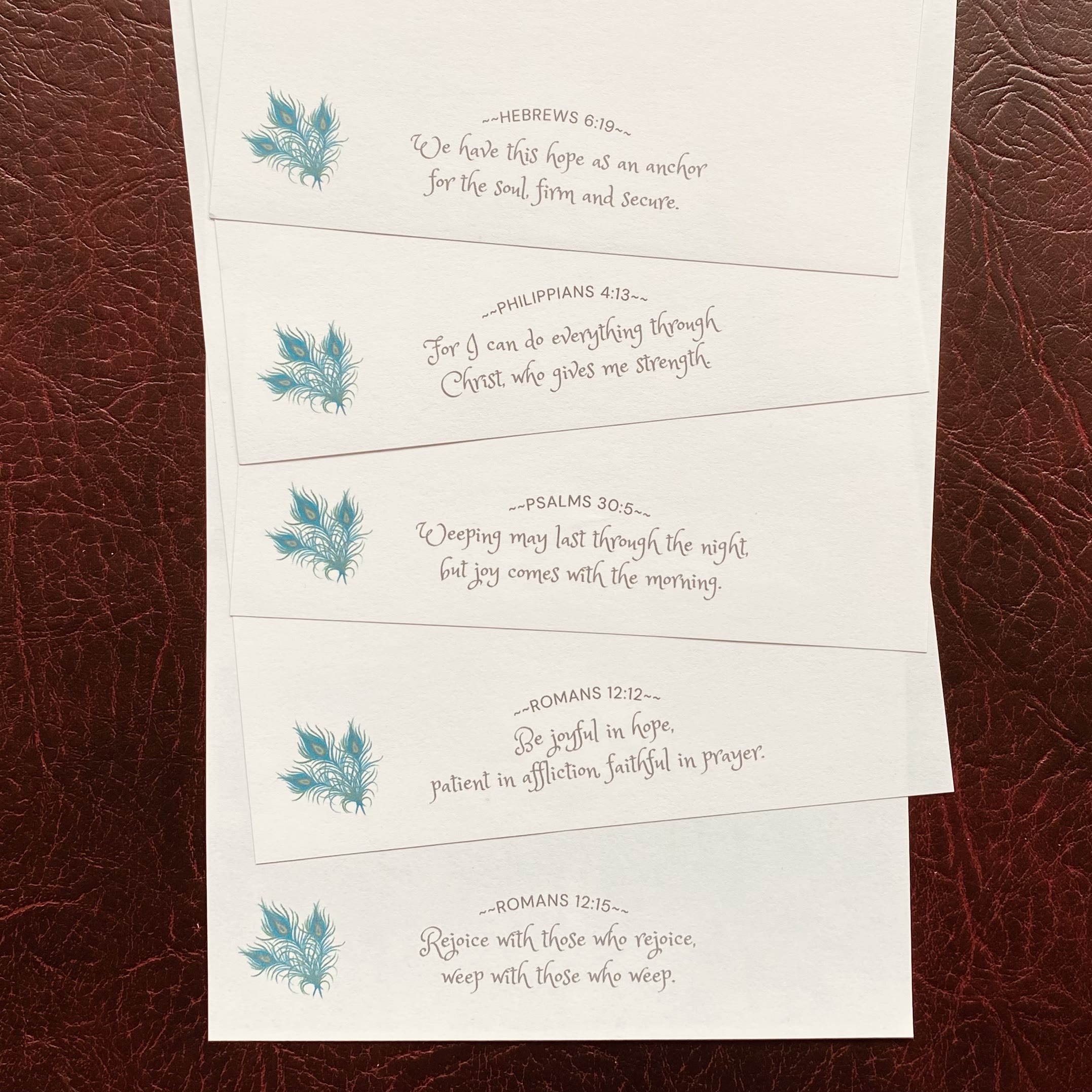Peacock Grace | Scripture Letter Writing Set - Image 3