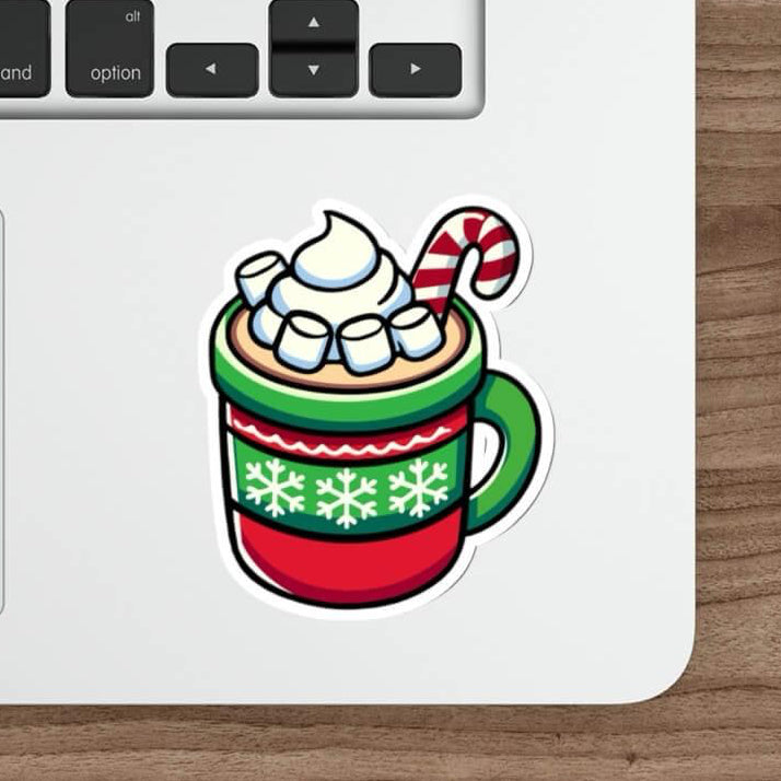 Festive Hot Chocolate Christmas Sticker