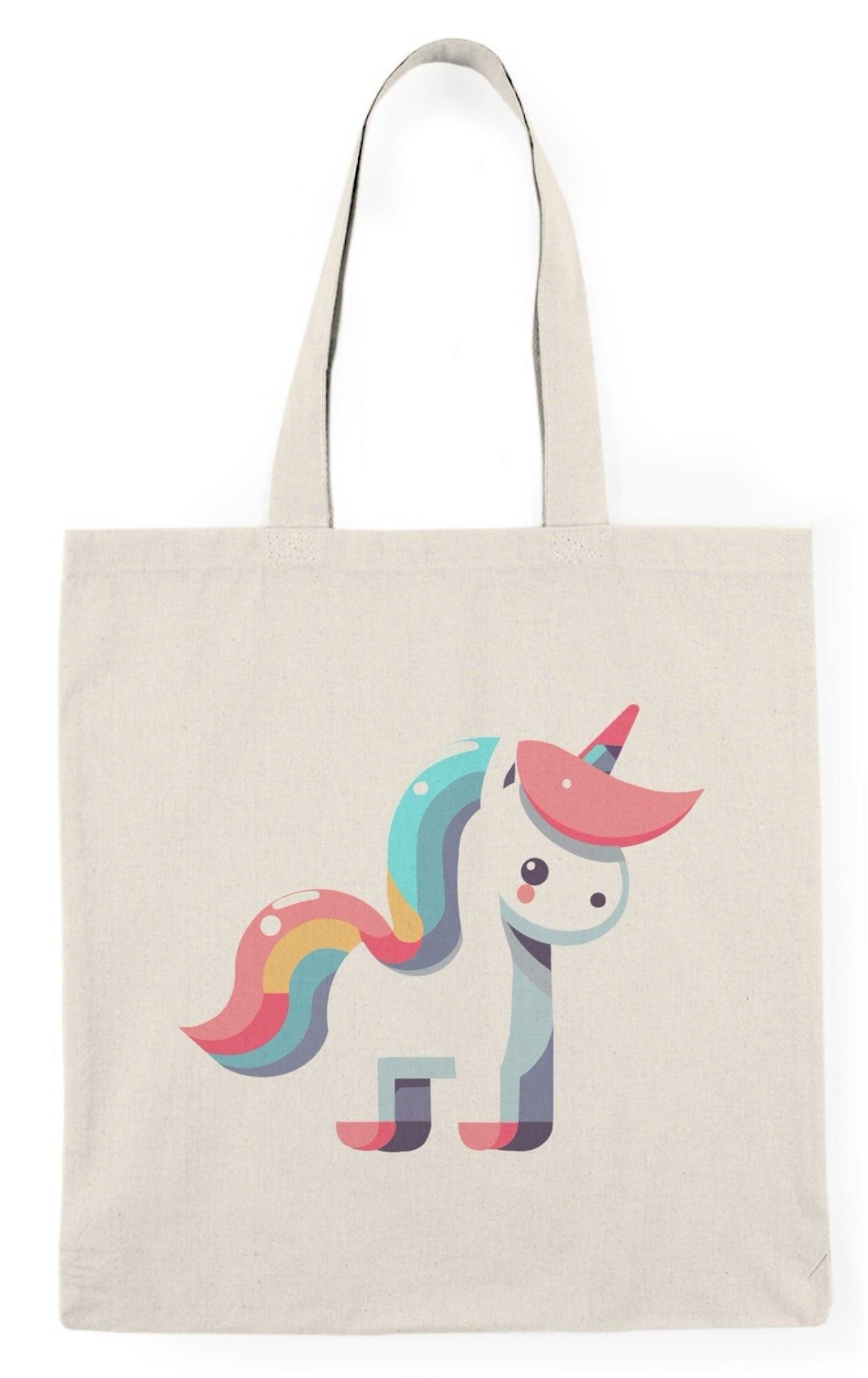 Cute Minimalist Unicorn Tote Bag