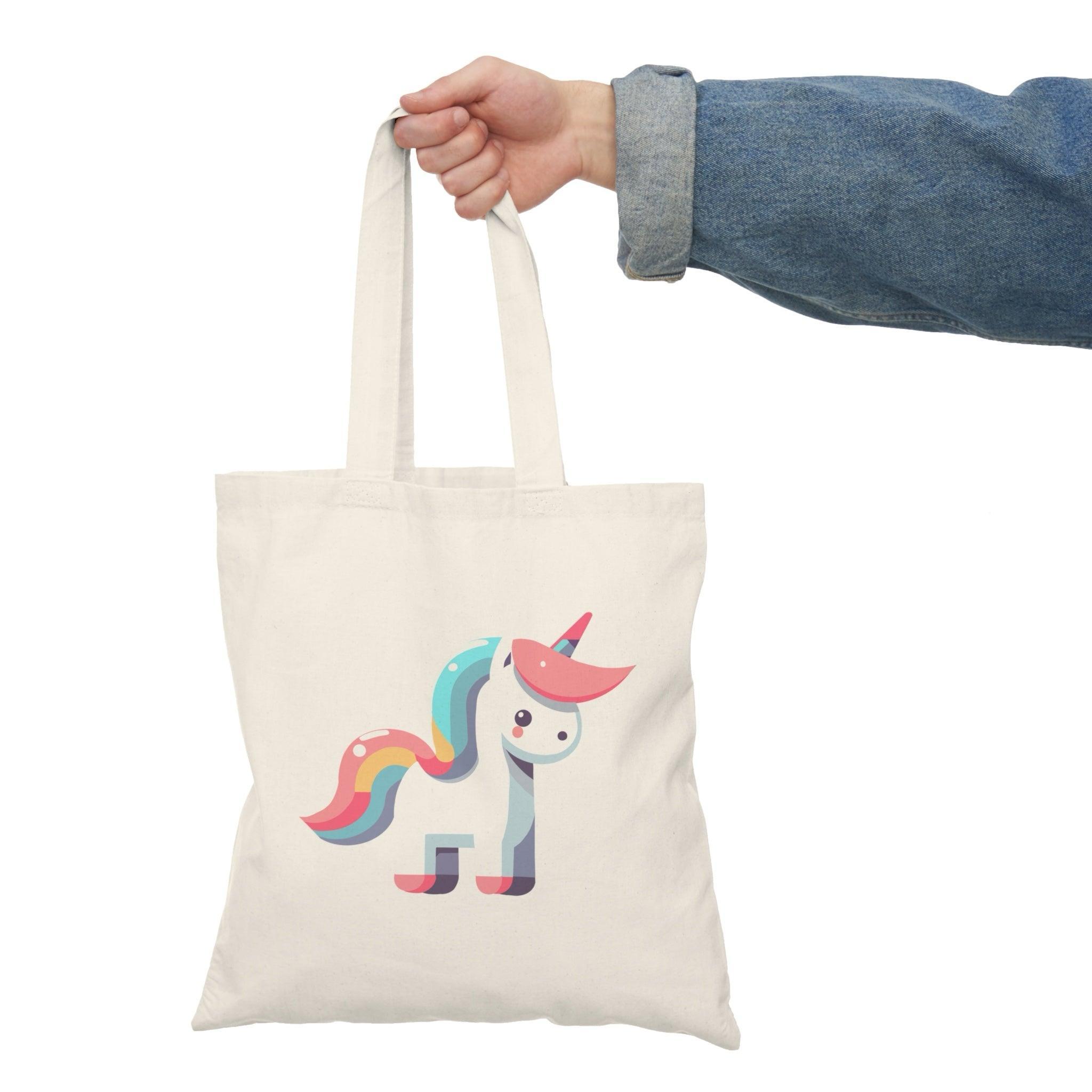 Cute Minimalist Unicorn Tote Bag - Image 2