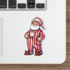 Cozy Santa Sticker