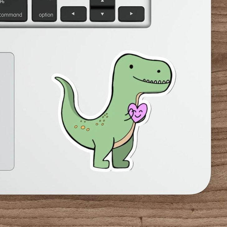 T-Rex with Heart Sticker
