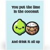 Lime & Coconut Card