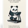 Panda on a Treadmill Card