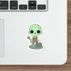 Cartoon Zombie with Tool Sticker