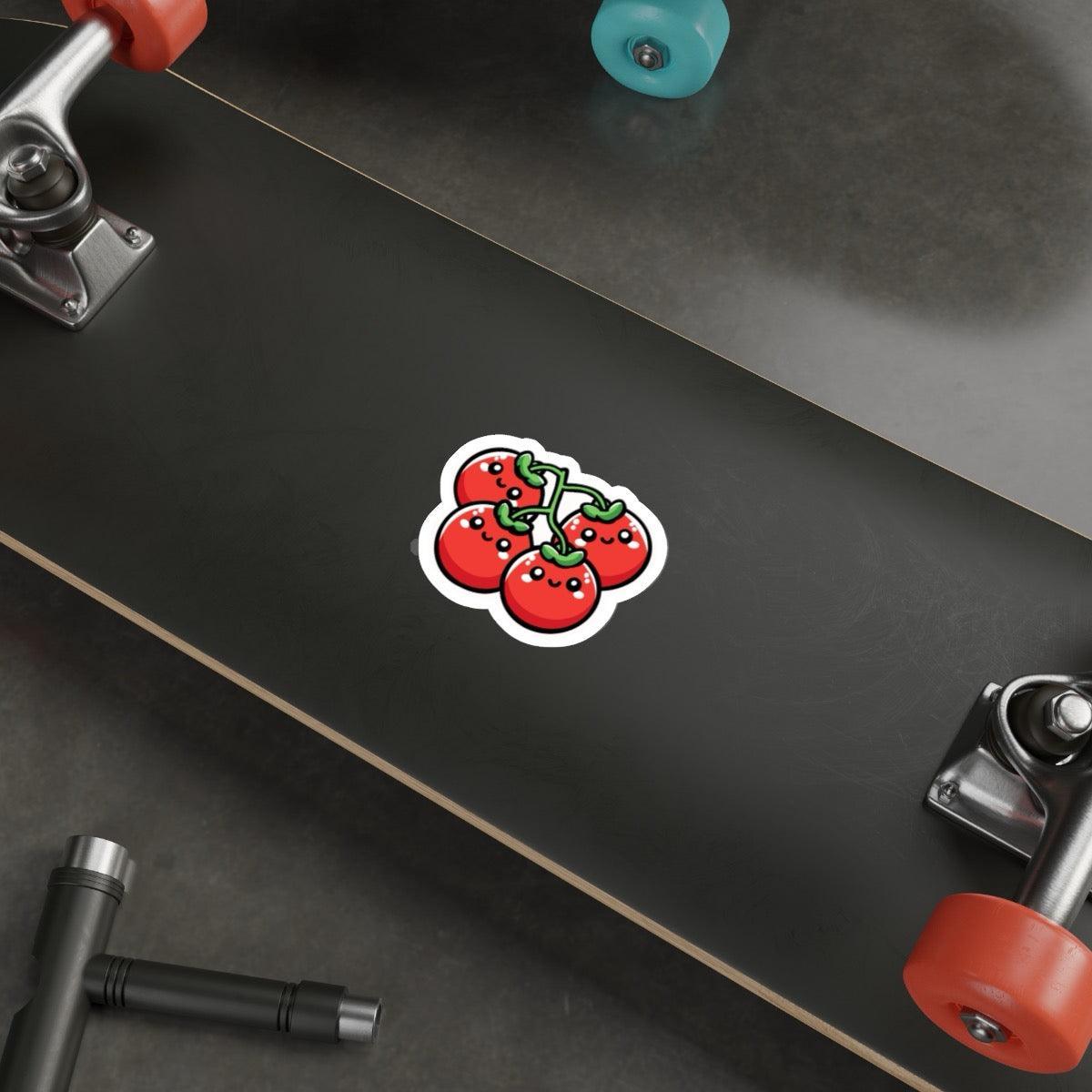 Cartoon Tomatoes on a Vine Sticker - Image 2