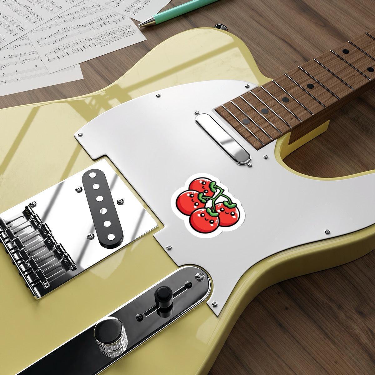 Cartoon Tomatoes on a Vine Sticker - Image 3