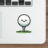Golf Ball on Tee Sticker