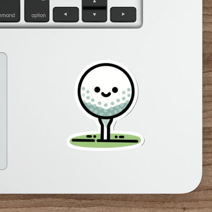 Golf Ball on Tee Sticker