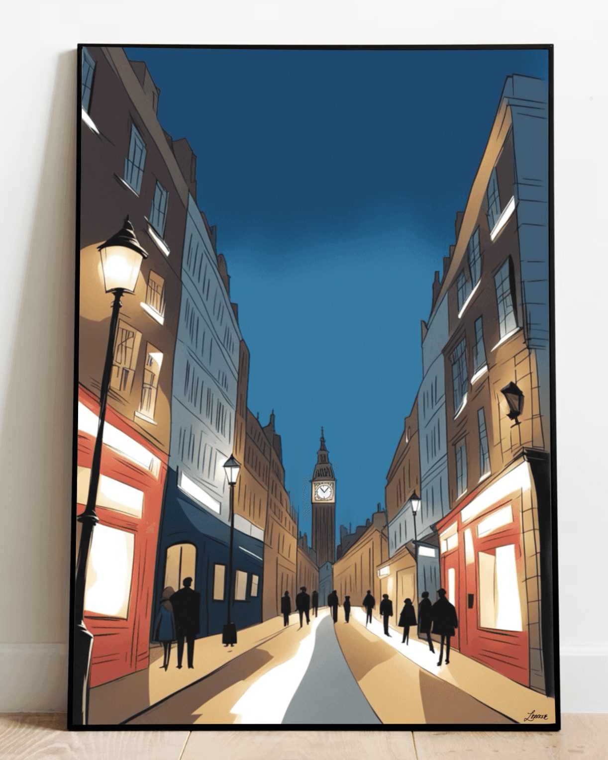 London Night Skyline Print