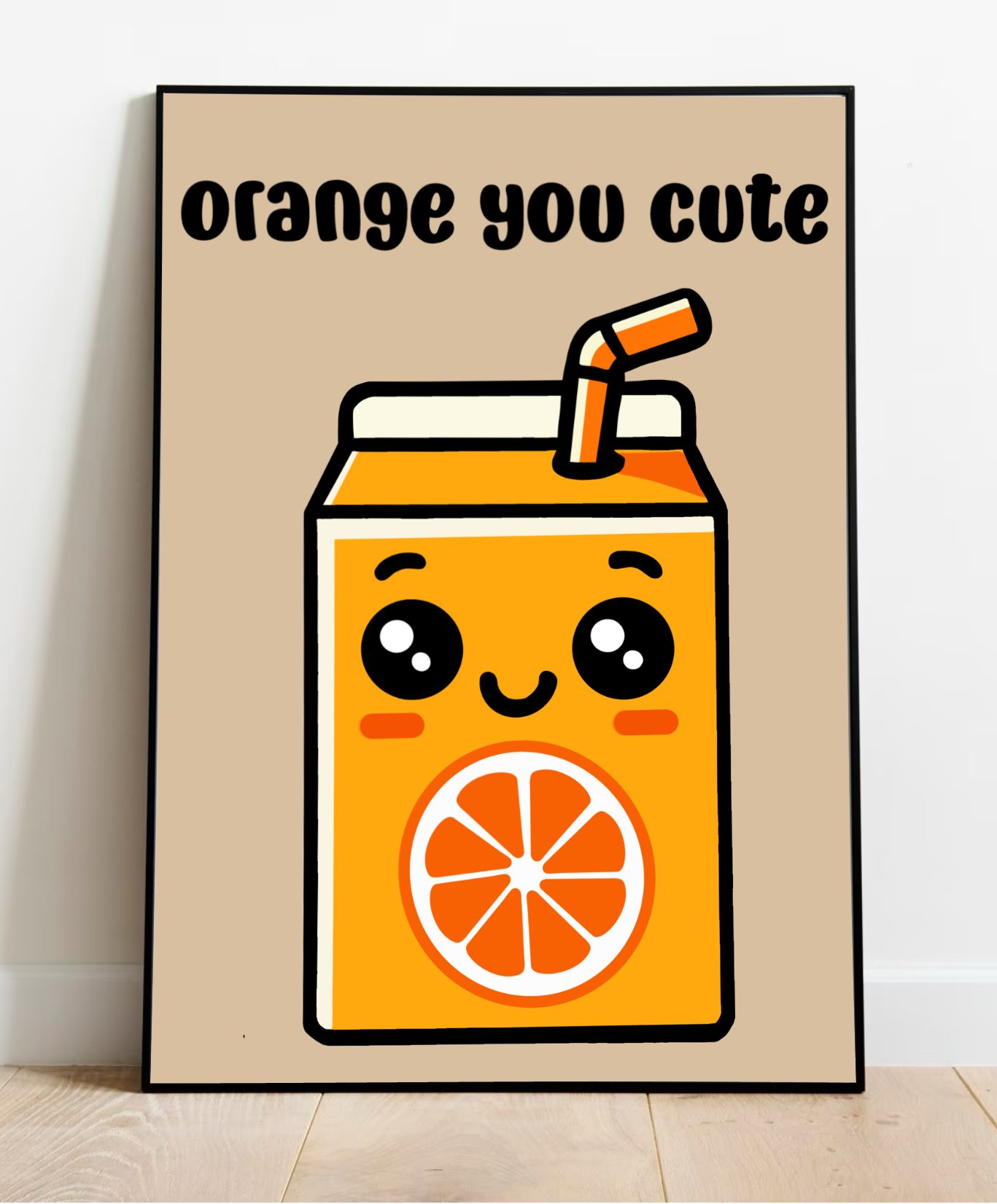 Orange You Cute Art Print