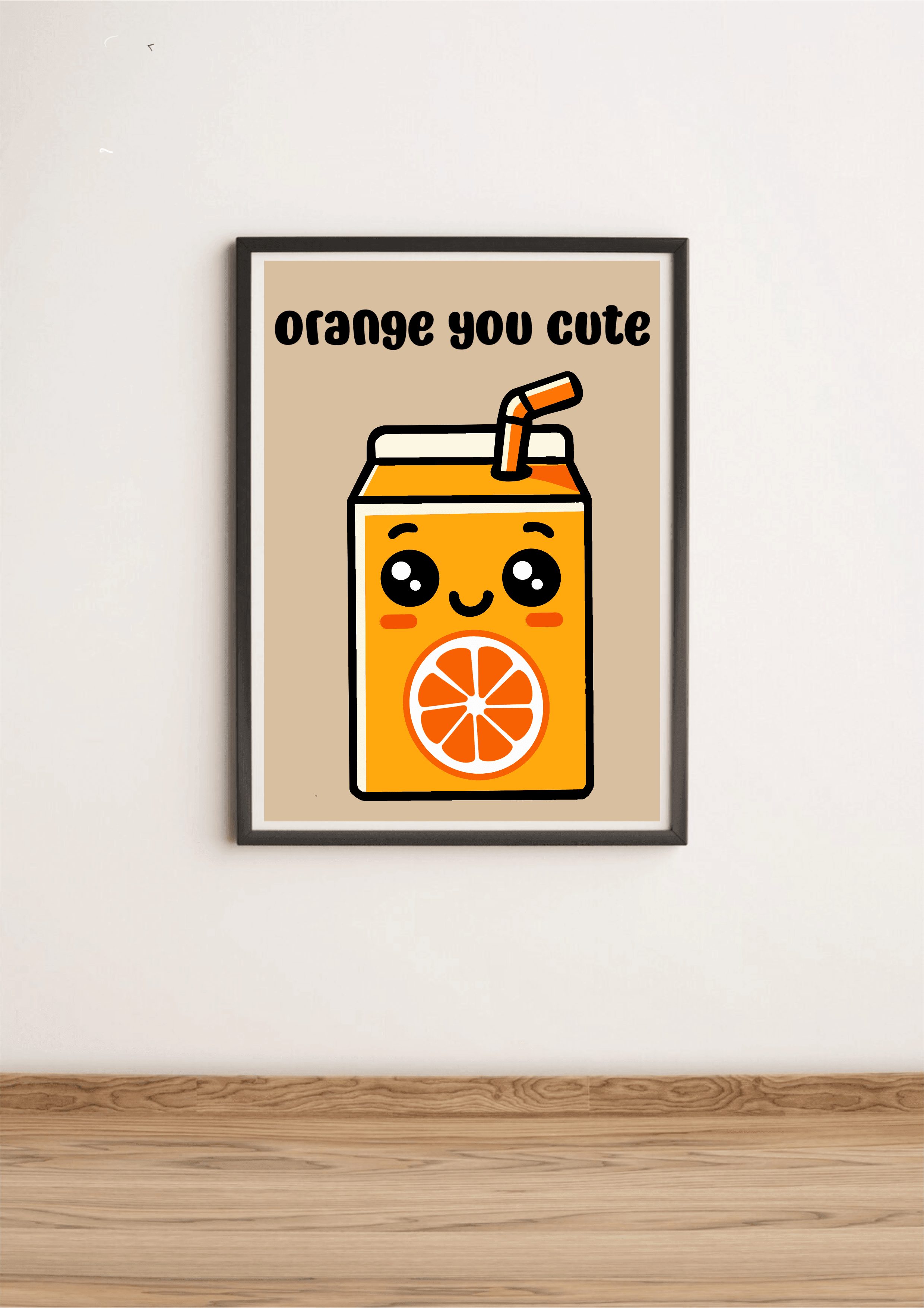 Orange You Cute Art Print - Image 2