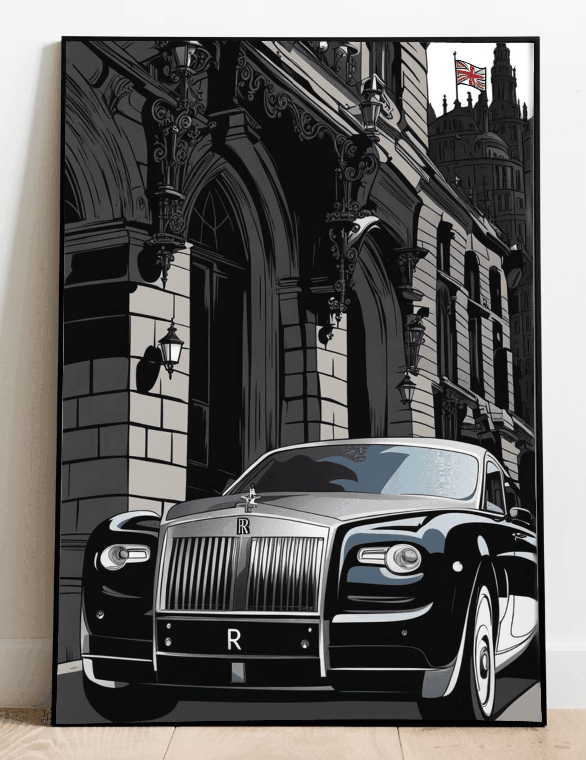 Luxury Black Car Wall Art