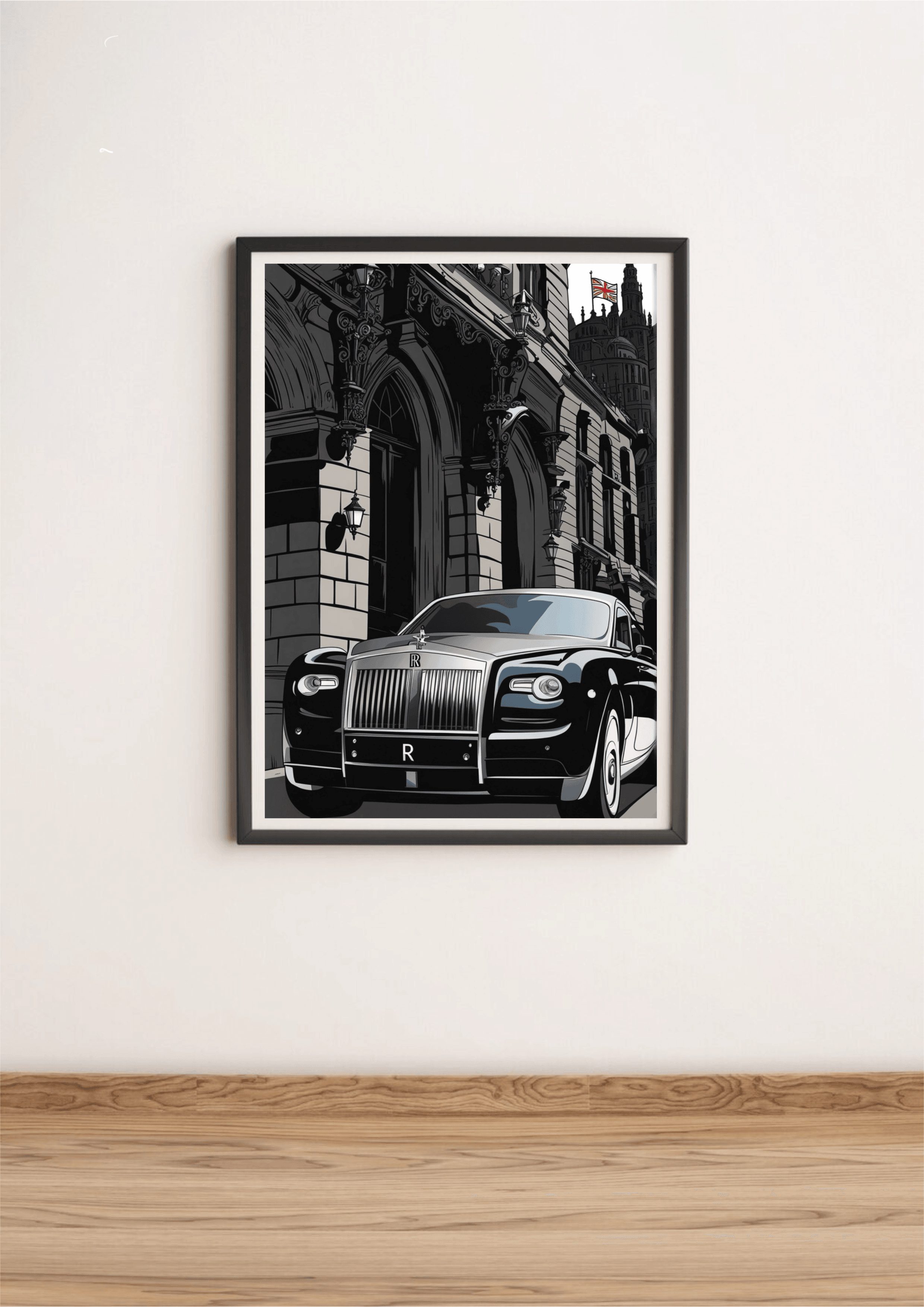 Luxury Black Car Wall Art - Image 2