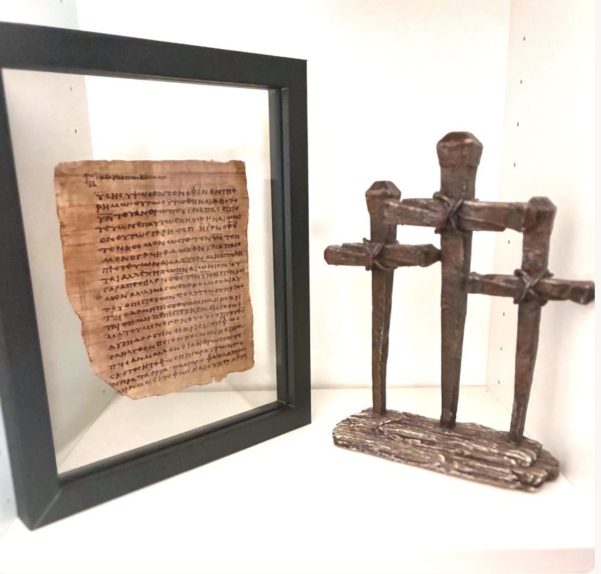 John 3:16 "For God So Loved the World" Papyrus 66 | Master-crafted Replica