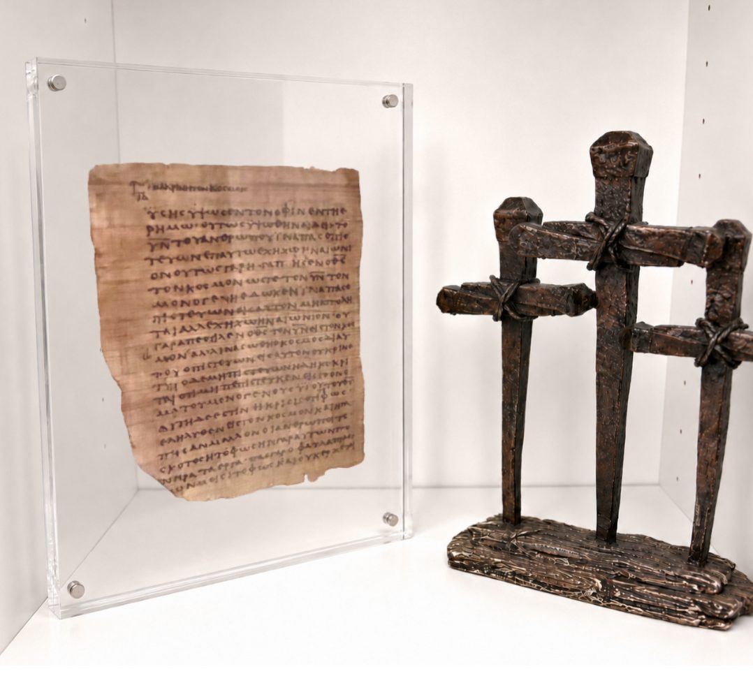 John 3:16 "For God So Loved the World" Papyrus 66 | Master-crafted Replica - Image 4