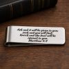 Ask Seek Knock Matthew 7 7 Stainless Money Clip