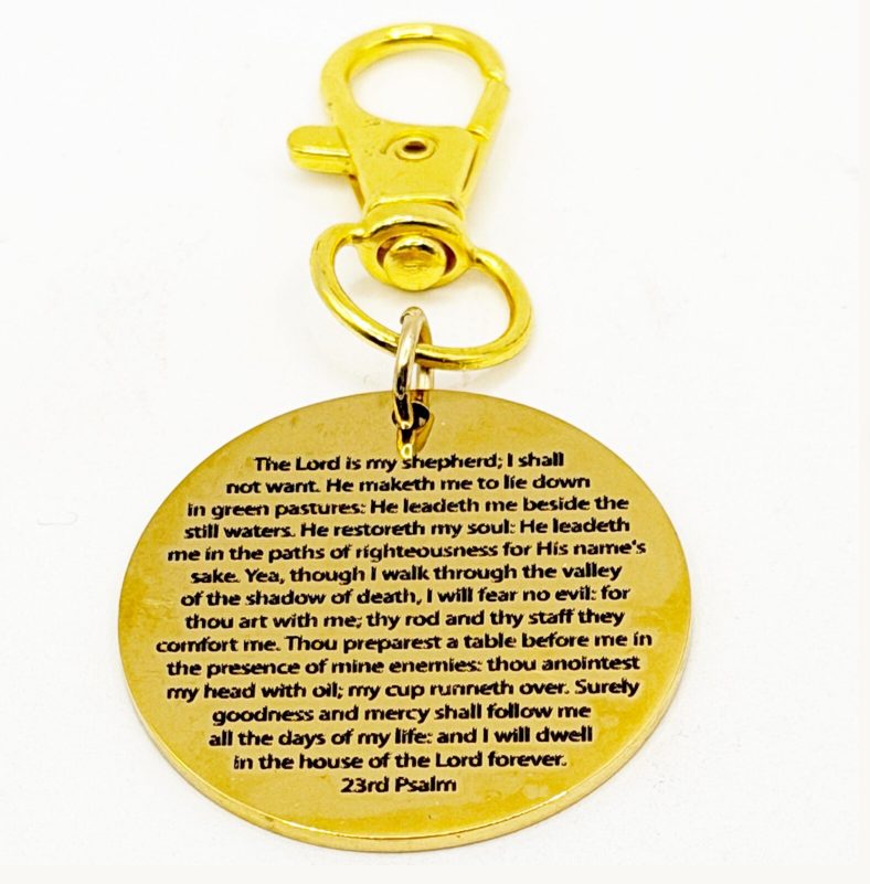 23rd Psalm Goldtone Clip On Charm - Image 2