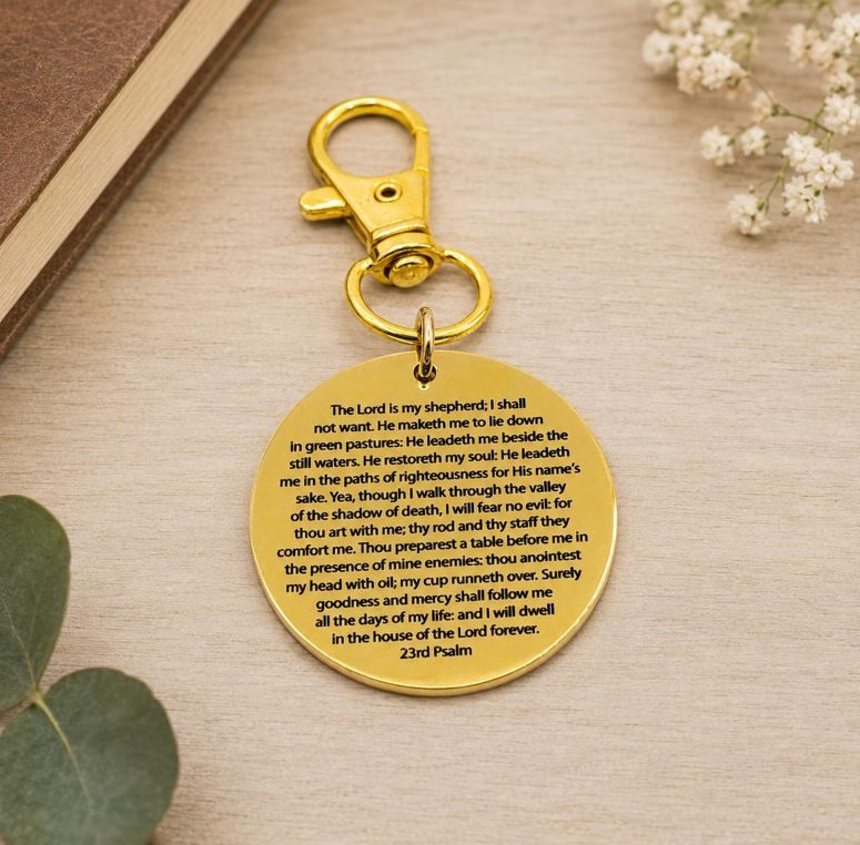 23rd Psalm Goldtone Clip On Charm
