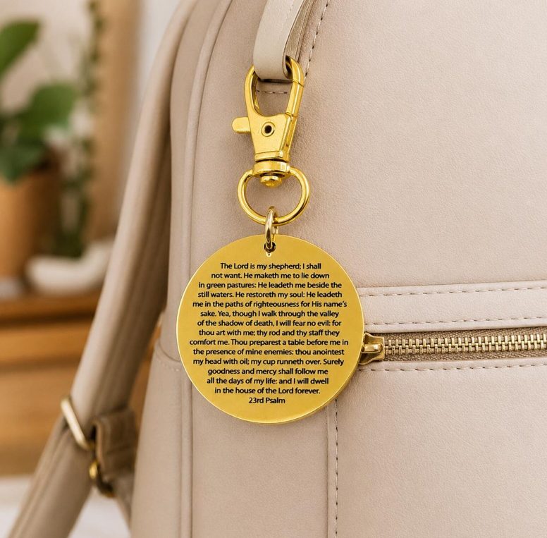 23rd Psalm Goldtone Clip On Charm - Image 3