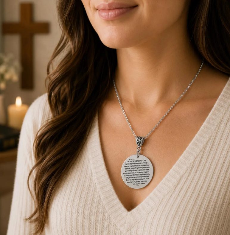 23rd Psalm Stainless Steel Necklace - Image 3