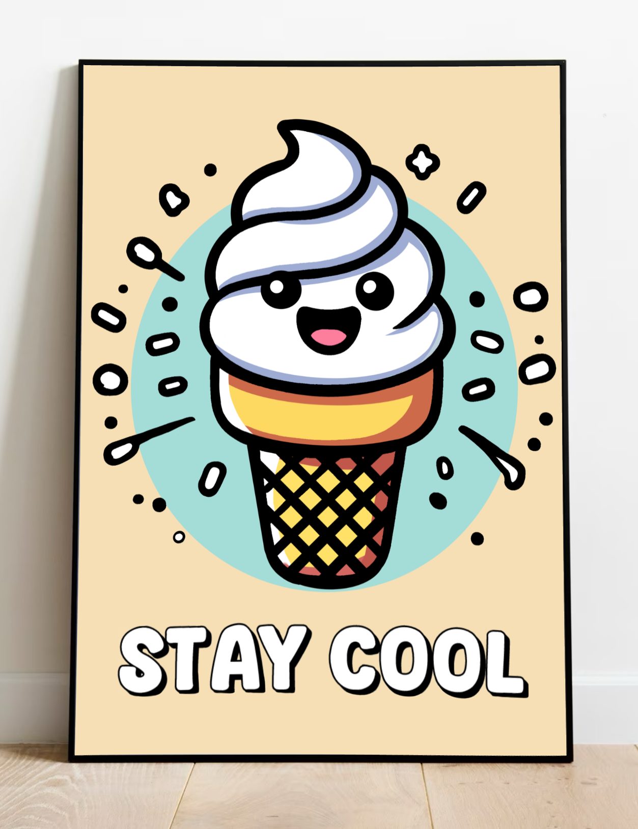 Stay Cool Ice Cream Art Print