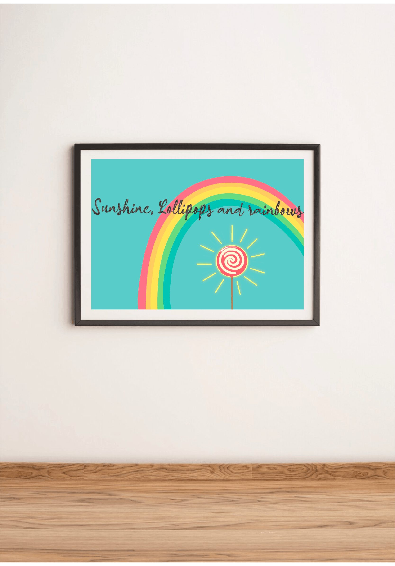 Sunshine Lollipops & Rainbows Wall Art Print - Image 2
