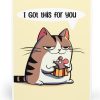 Whimsical Cat Gift Card