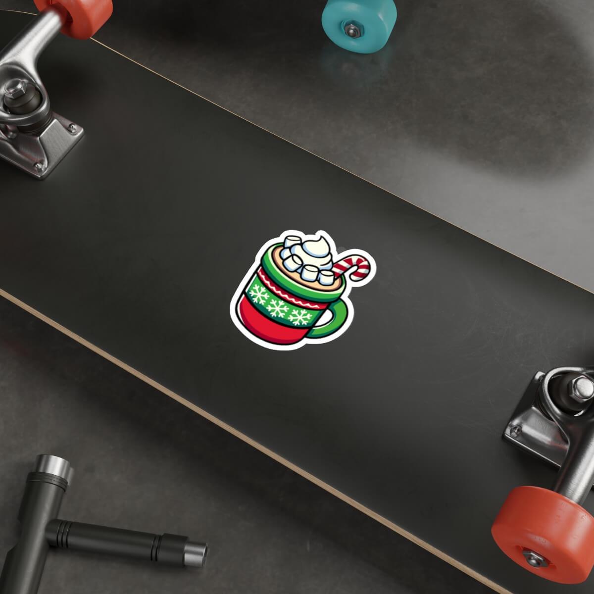 Festive Hot Chocolate Christmas Sticker - Image 2