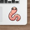 Cute Worm Sticker
