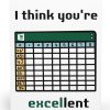 I Think You’re EXCELlent Card