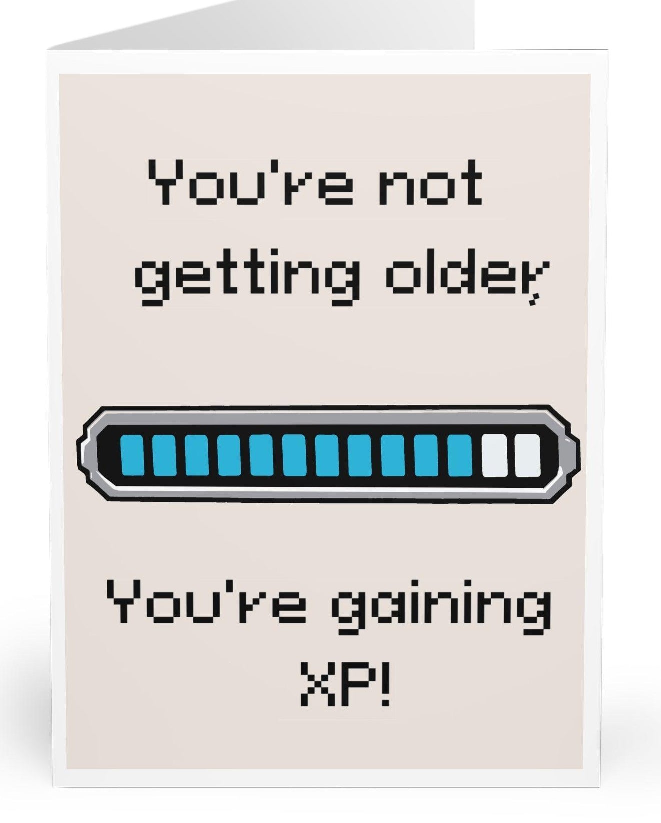 Funny Level-Up Birthday Card