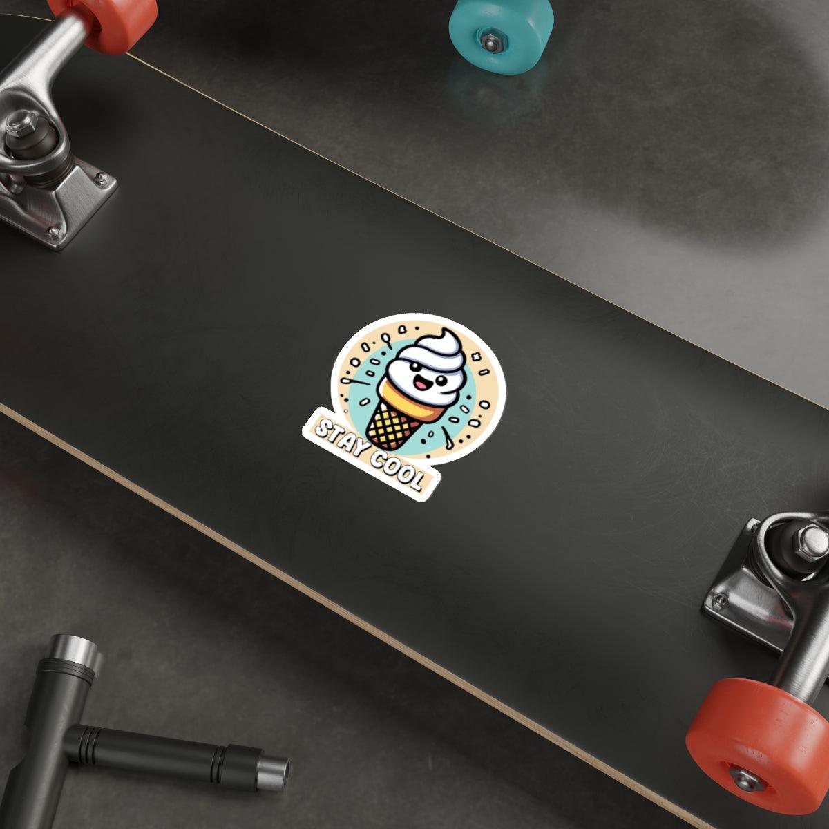 Stay Cool Ice Cream Sticker - Image 2