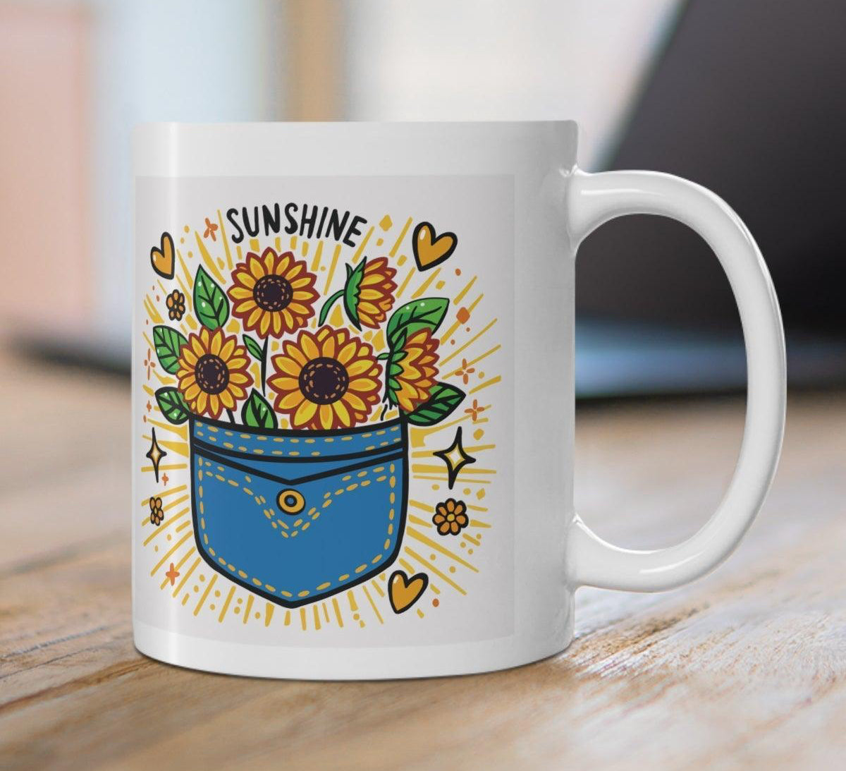 Sunshine Pocket Sunflower Mug