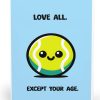 Love All Except Your Age Tennis Card