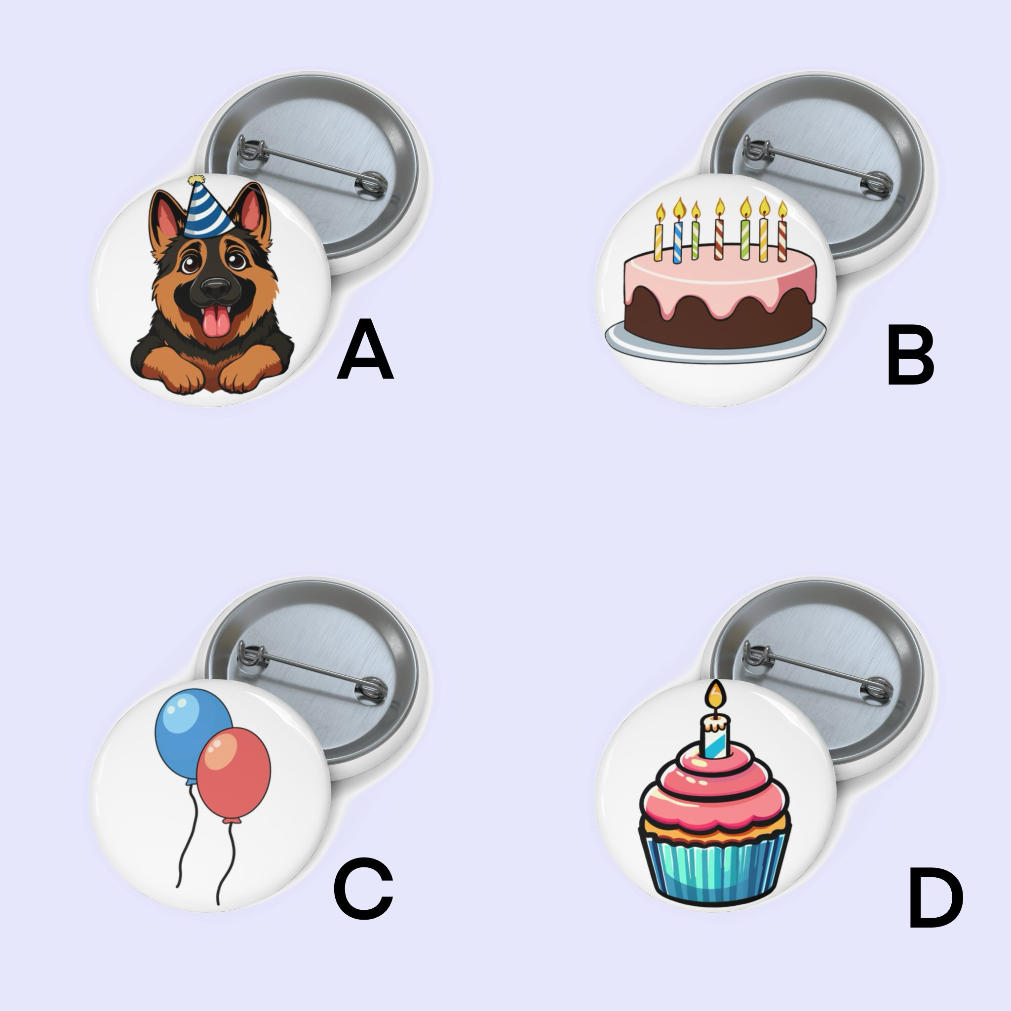 Party Animal Pin Badge Bundle