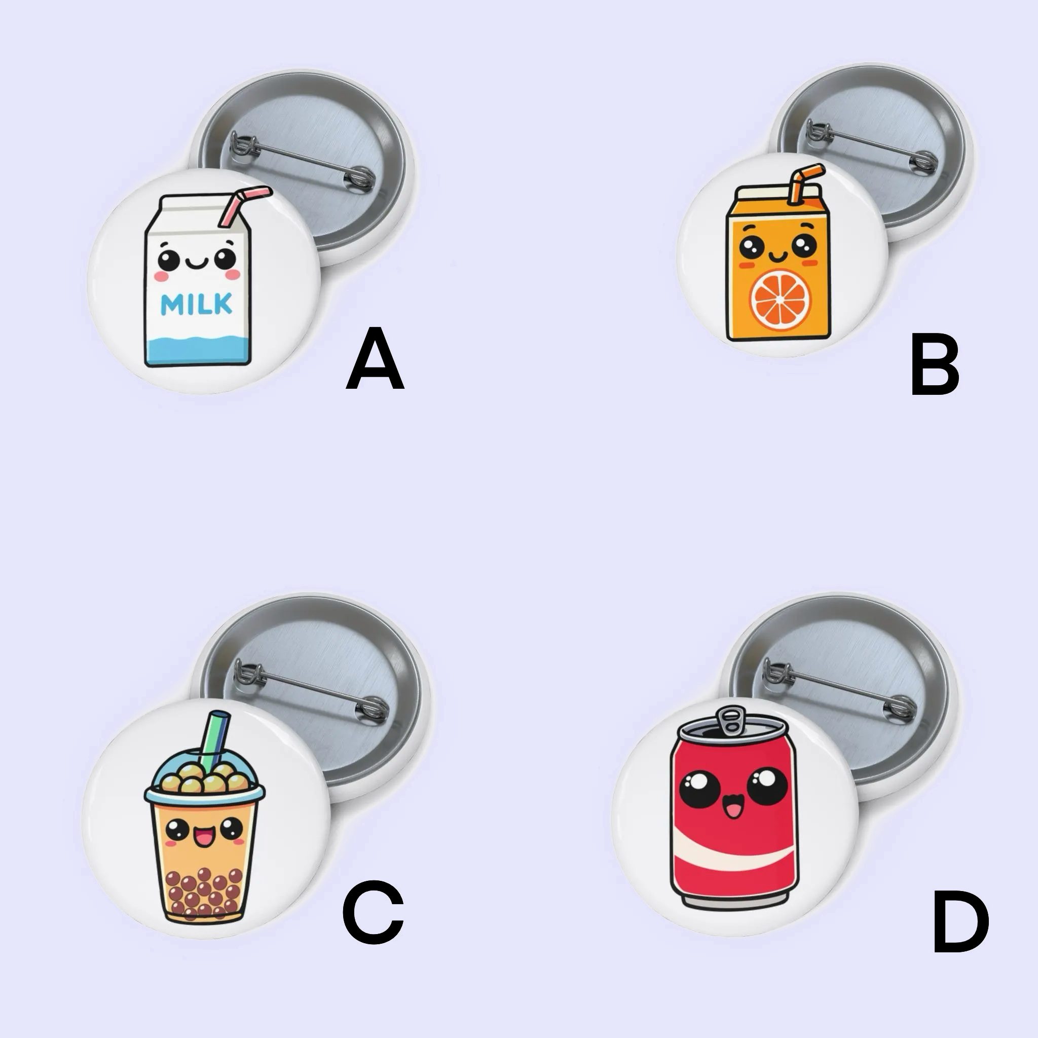 Drinks Pin Badge Set
