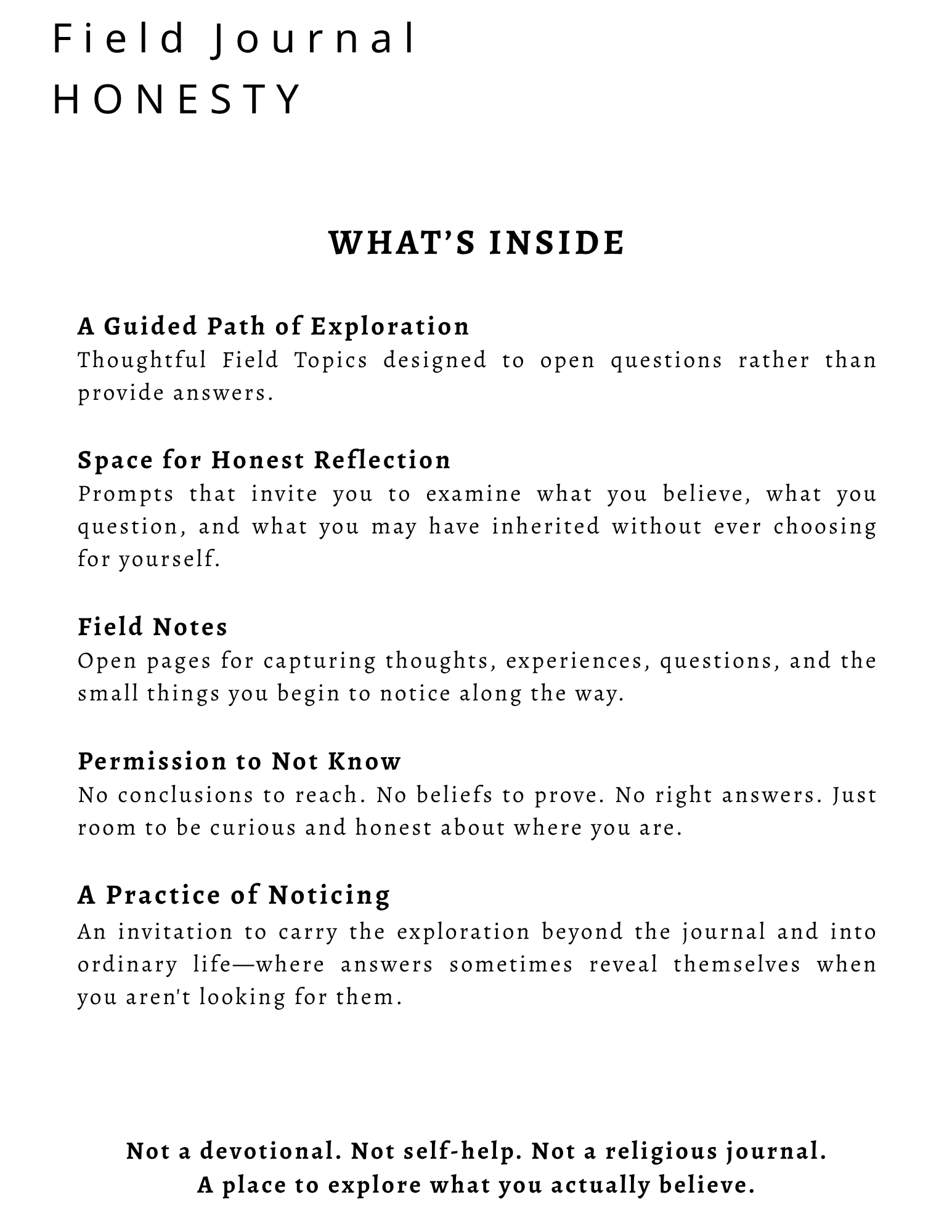 Field Journal | Guiided Reflection Through Beliefs | - Image 2