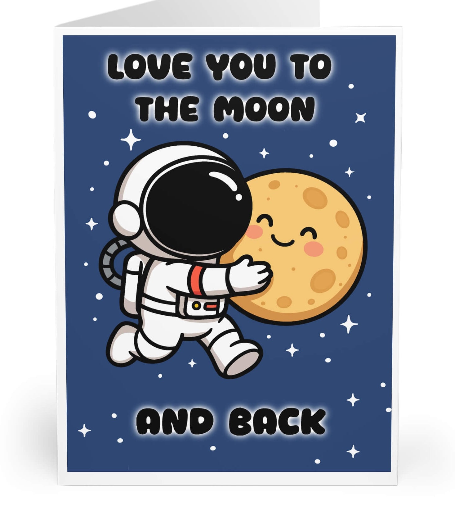 Love You to the Moon Card
