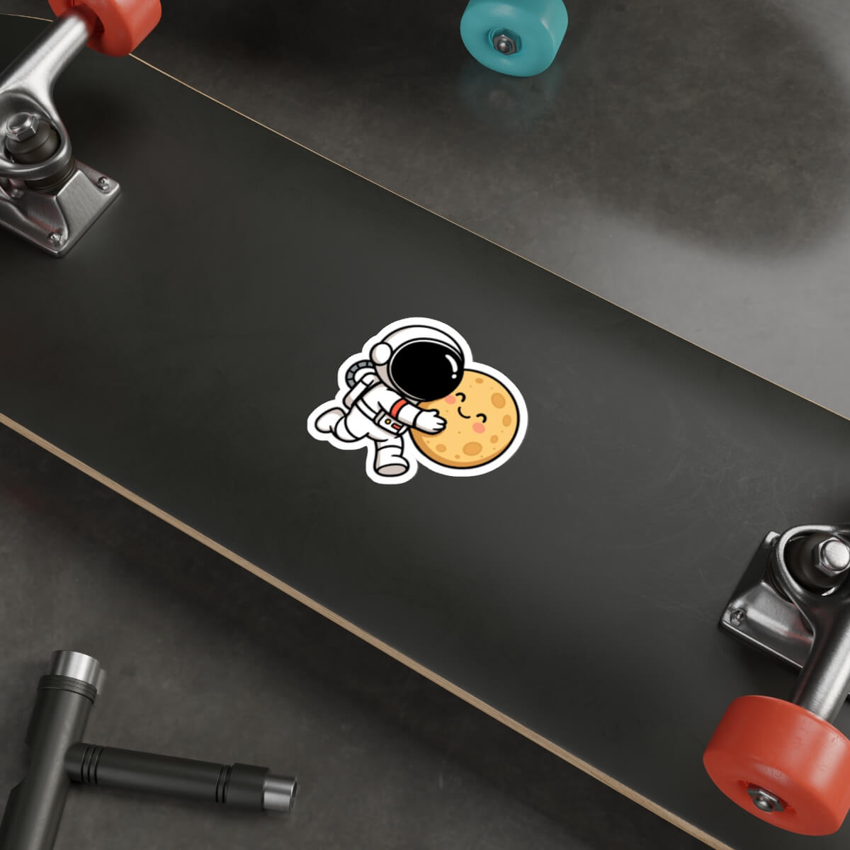 Astronaut Moon Sticker - Image 2